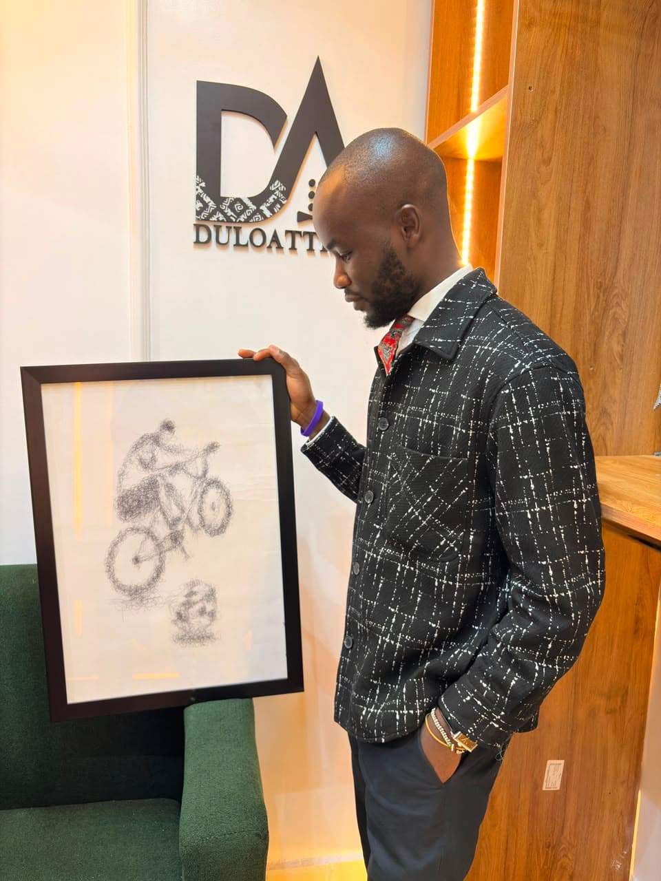 Bruce at the current Dulo Attires atelier