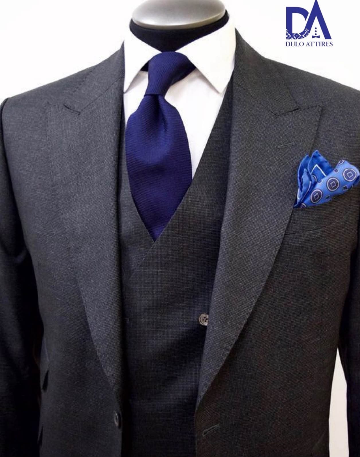 Charcoal Three-Piece Suit